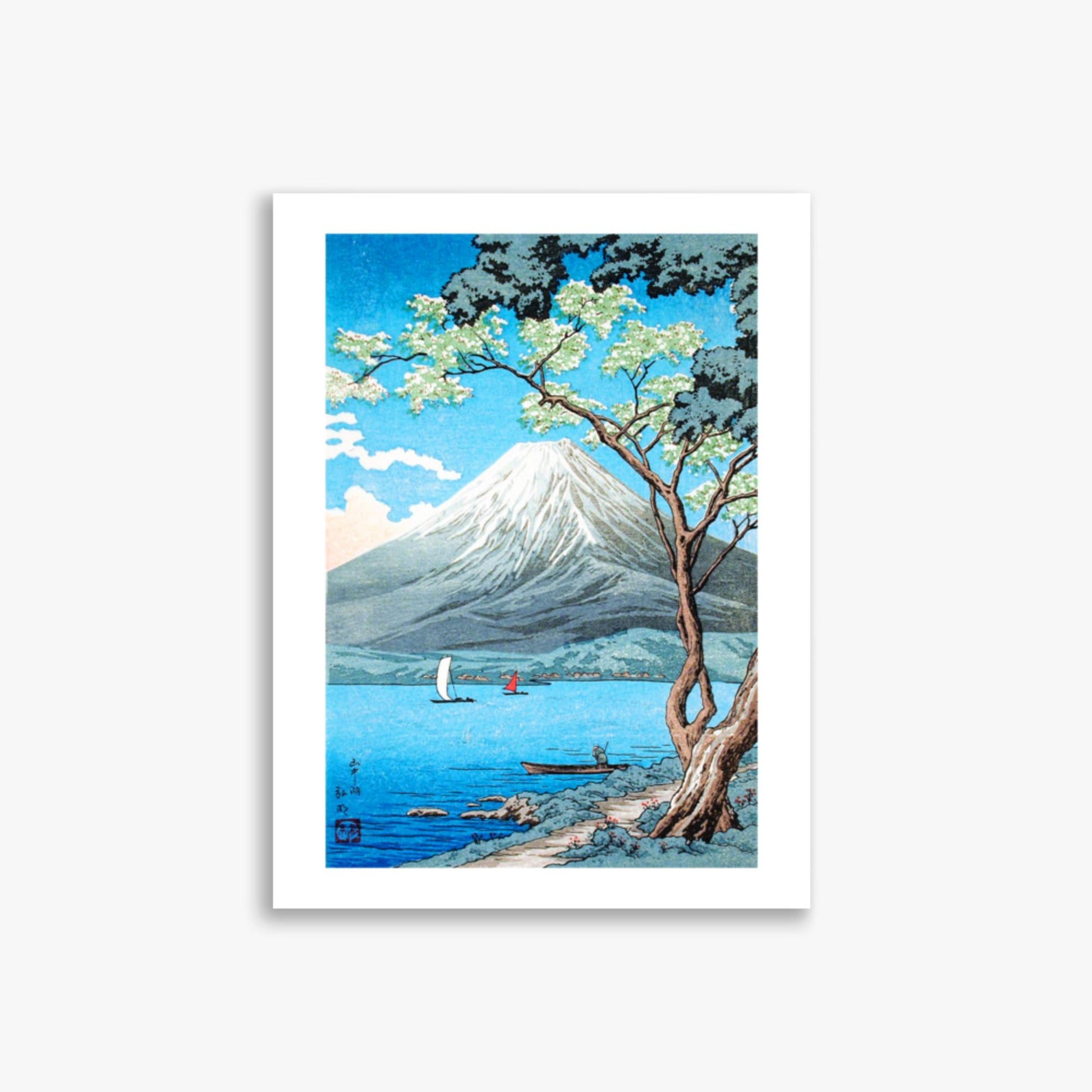 Takahashi Hiroaki (Shōtei) - Mount Fuji from Lake Yamanaka 30x40 cm Poster