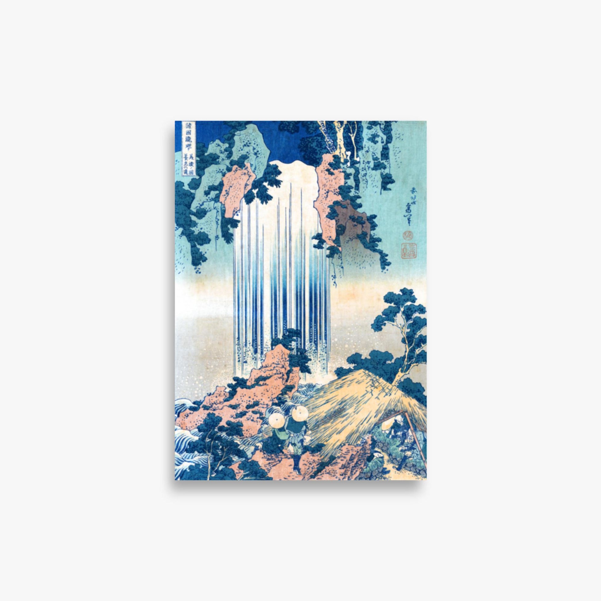 Katsushika Hokusai: Yoro Waterfall in Mino Province - 21x30 cm Poster