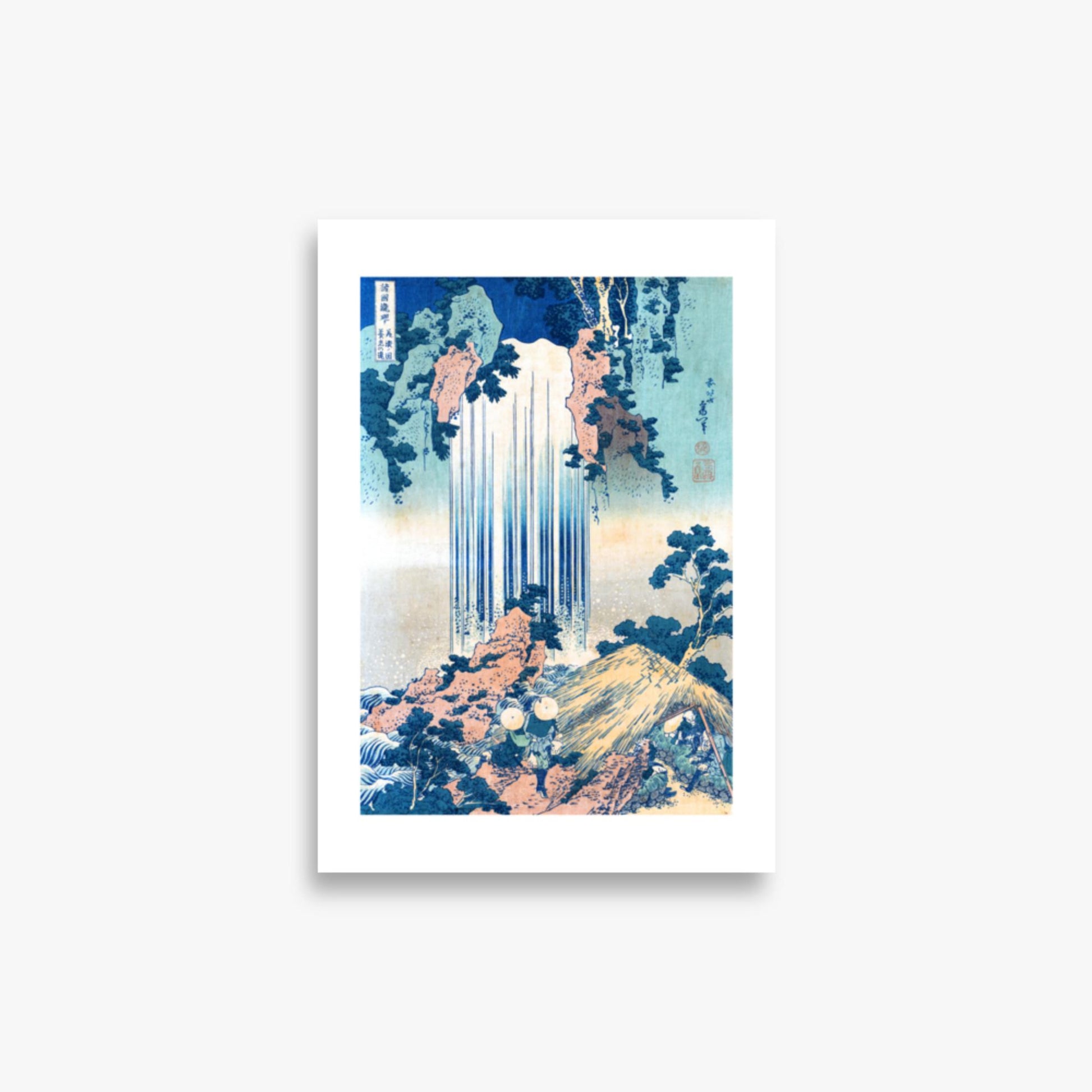 Katsushika Hokusai: Yoro Waterfall in Mino Province - 21x30 cm Poster