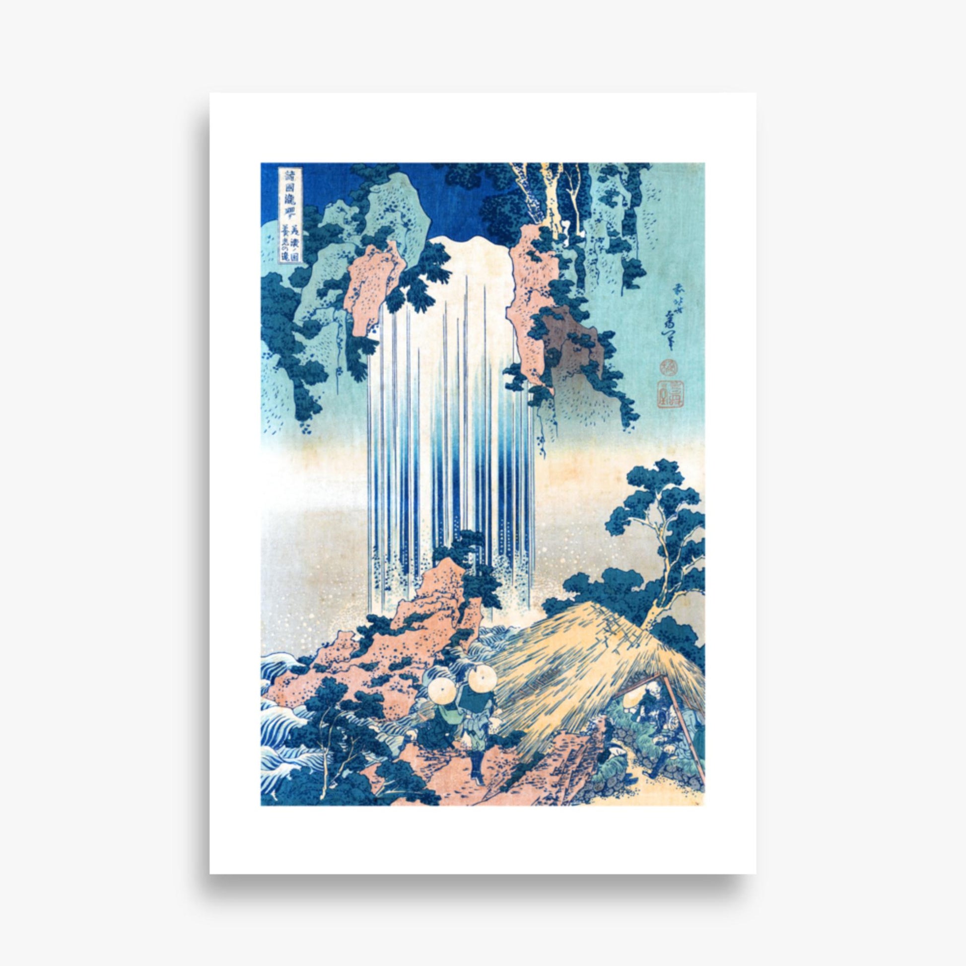 Katsushika Hokusai: Yoro Waterfall in Mino Province - 70x100 cm Poster