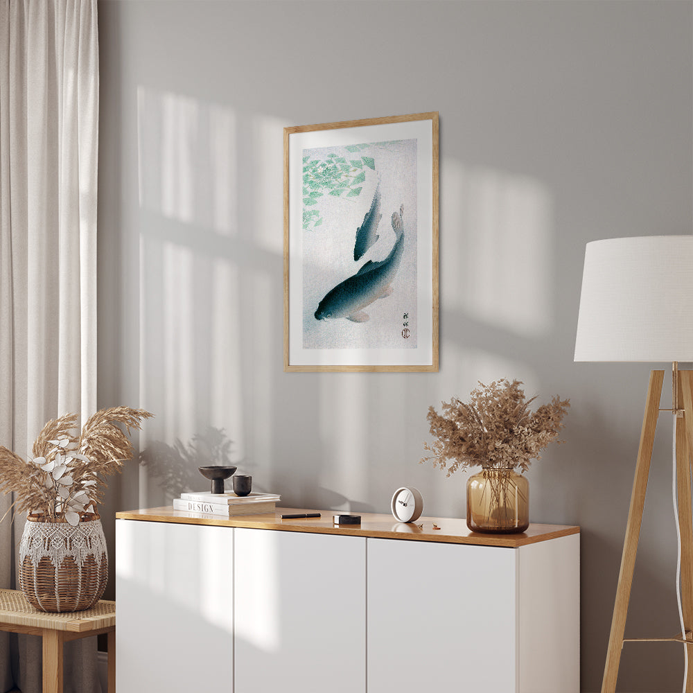 Interior Design Concept: Carp or Koi (Ohara Koson)