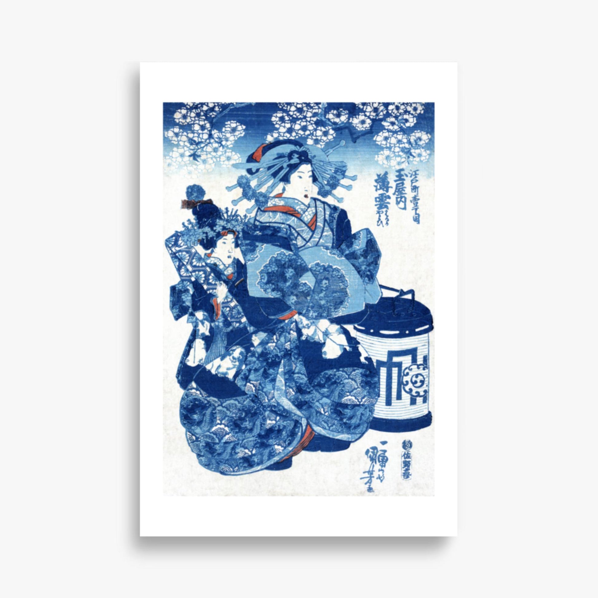 Utagawa Kuniyoshi - Tamaya uchi Usugumo 61x91 cm Poster