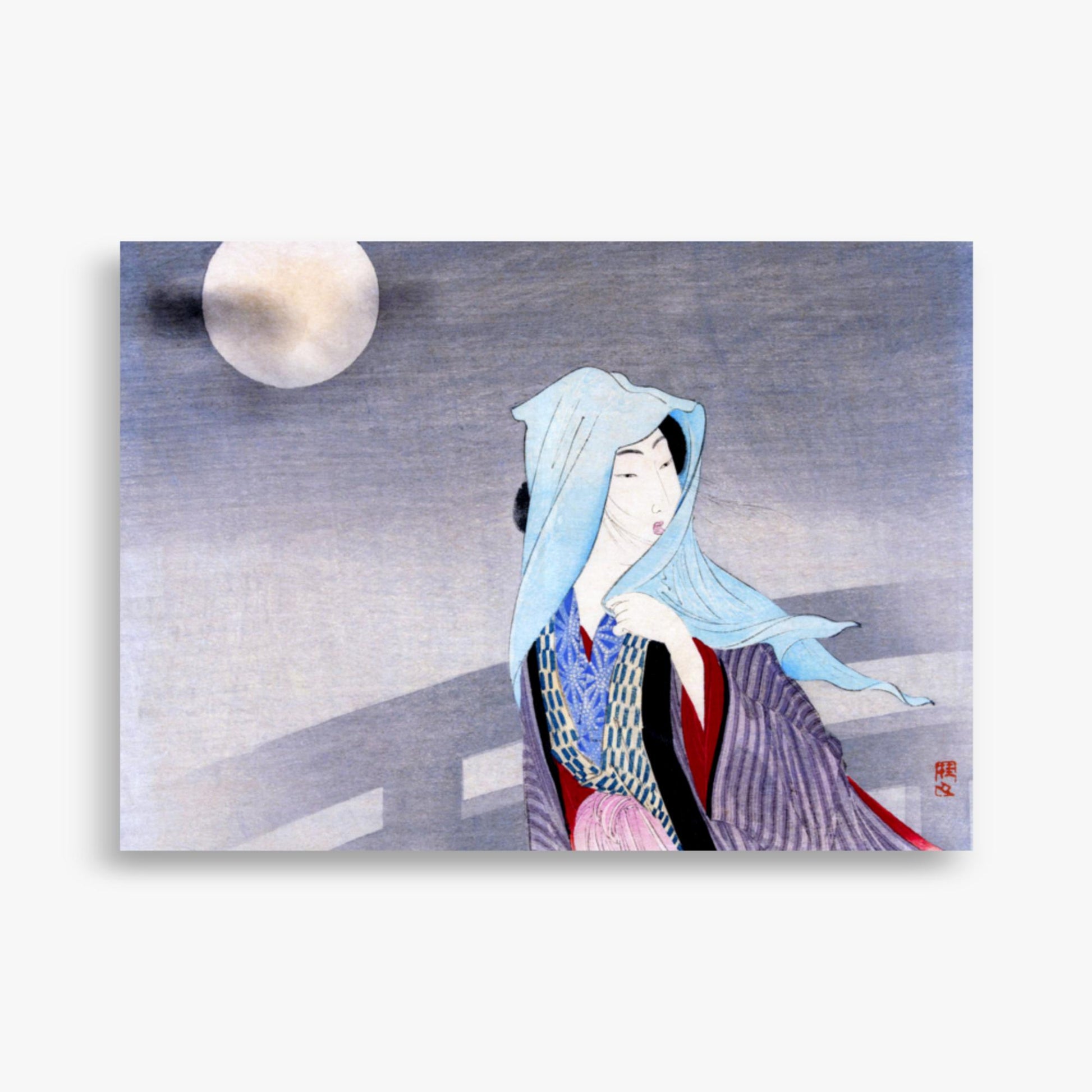 Takeuchi Keishu - Full Moon 50x70 cm Poster