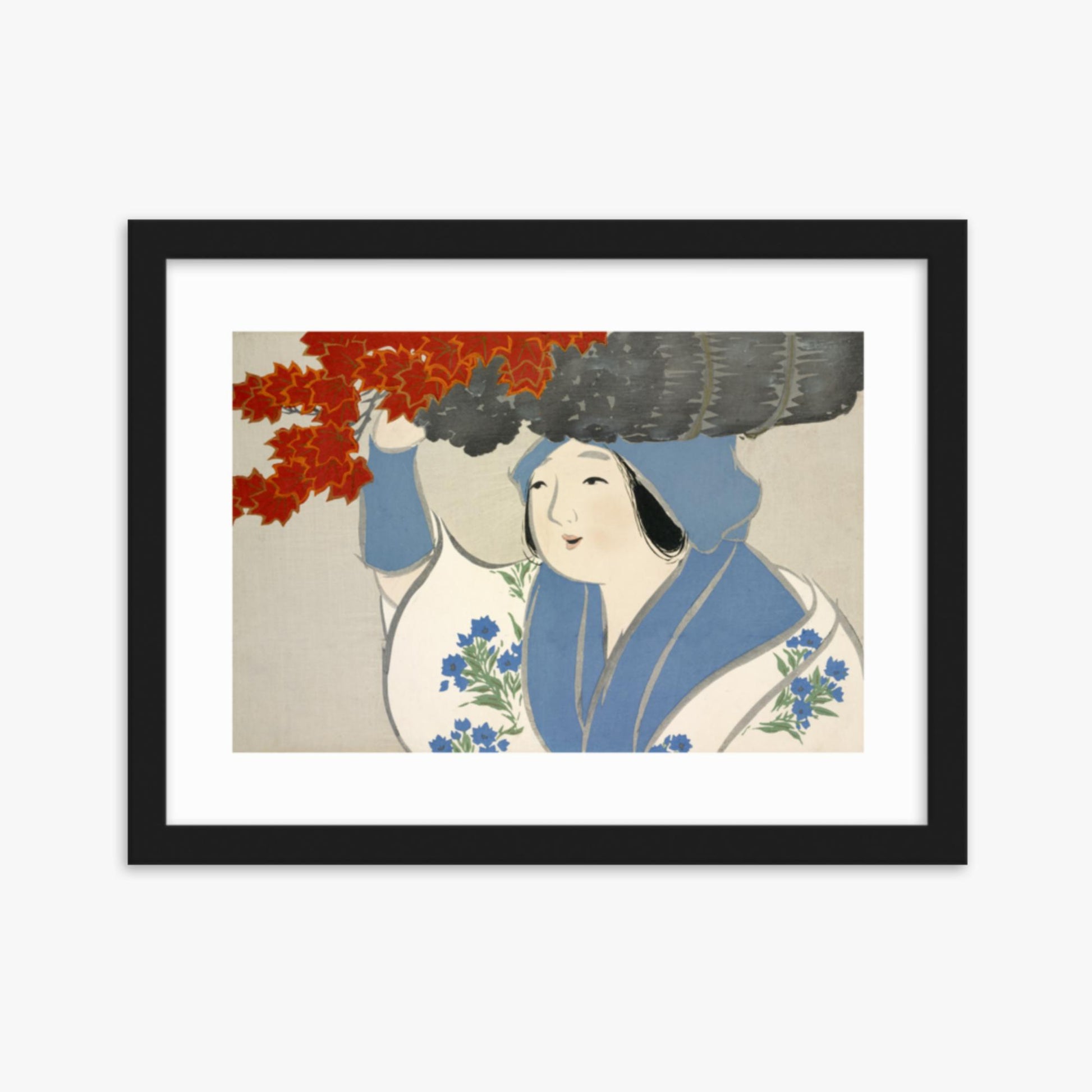 Kamisaka Sekka: Kuroki Uri, from Momoyo-gusa - 30x40 cm Poster With Black Frame