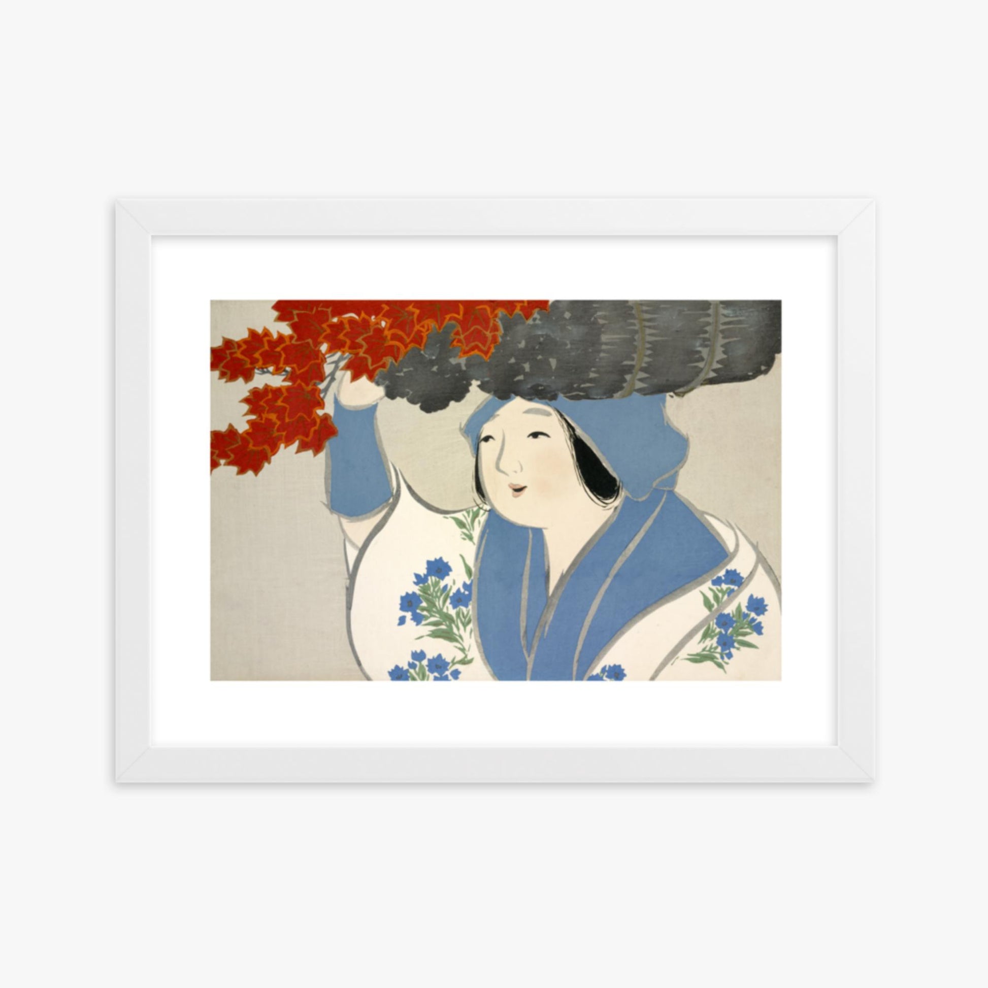 Kamisaka Sekka: Kuroki Uri, from Momoyo-gusa - 30x40 cm Poster With White Frame