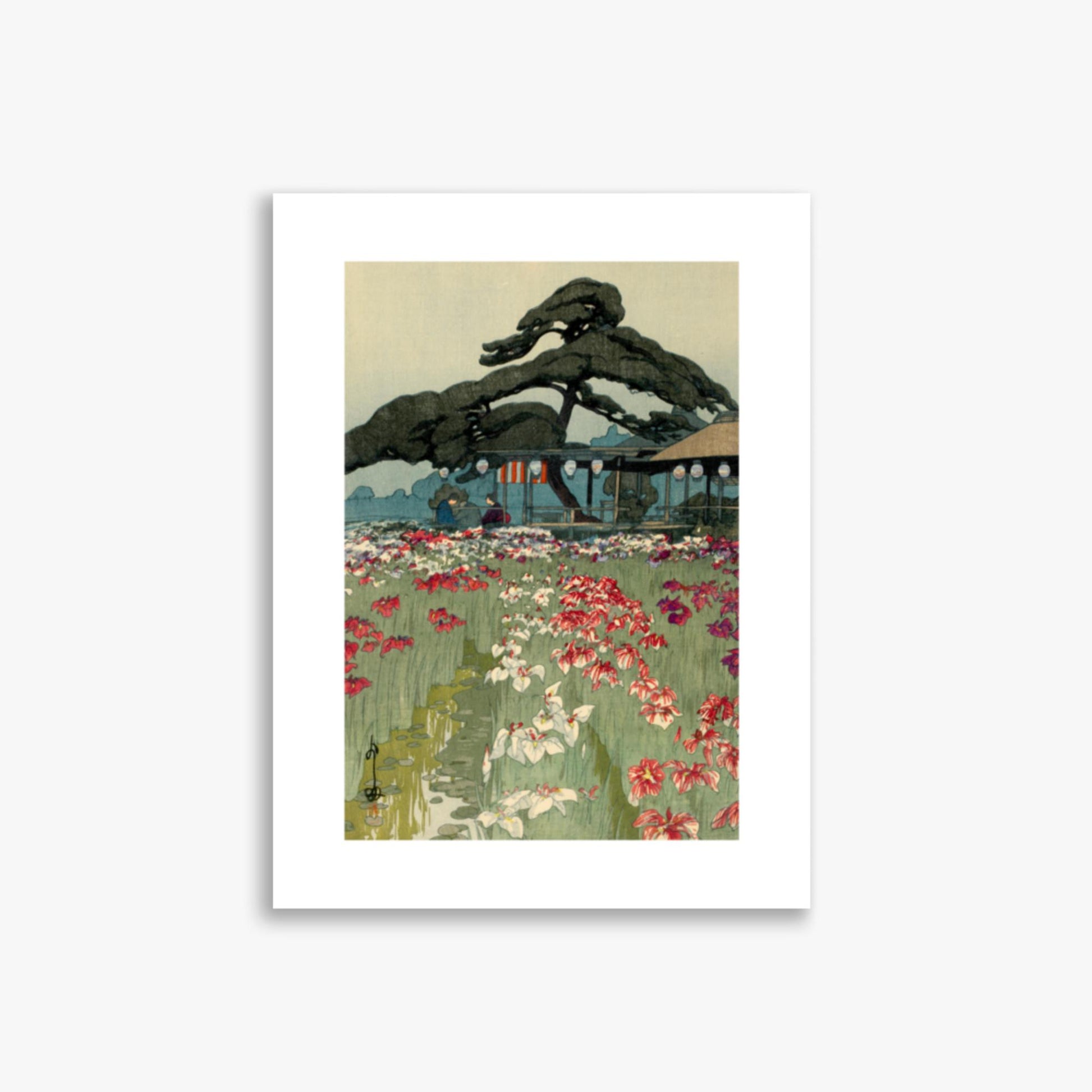 Hiroshi Yoshida: Iris Garden in Horikiri, from the series, Twelve Scenes of Tokyo - 30x40 cm Poster