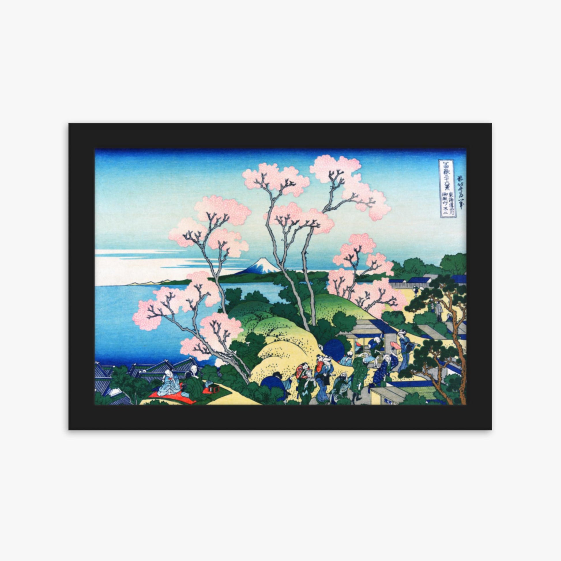 Katsushika Hokusai - Fuji from Gotenyama at Shinagawa on the Tōkaidō 21x30 cm Poster With Black Frame