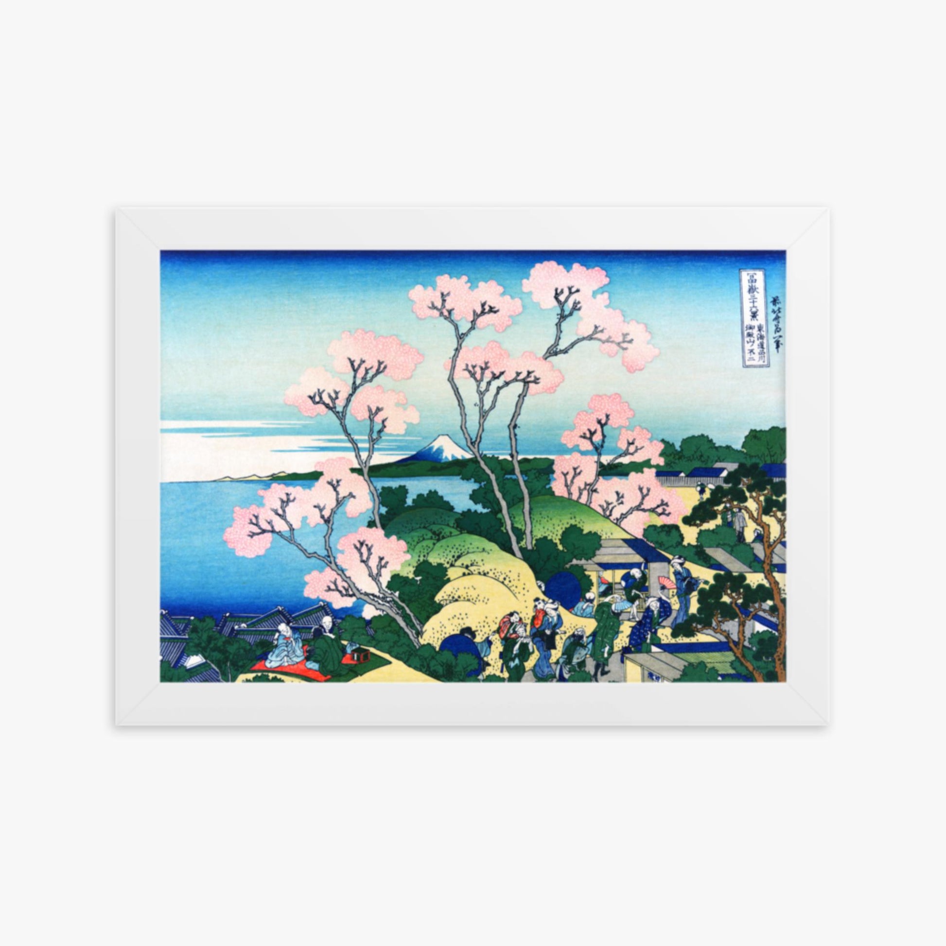 Katsushika Hokusai - Fuji from Gotenyama at Shinagawa on the Tōkaidō 21x30 cm Poster With White Frame