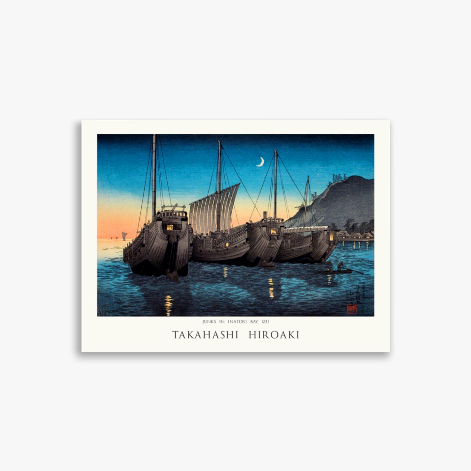 Hiroaki Takahashi - Junks in Inatori Bay, Izu - Decoration 30x40 cm Poster