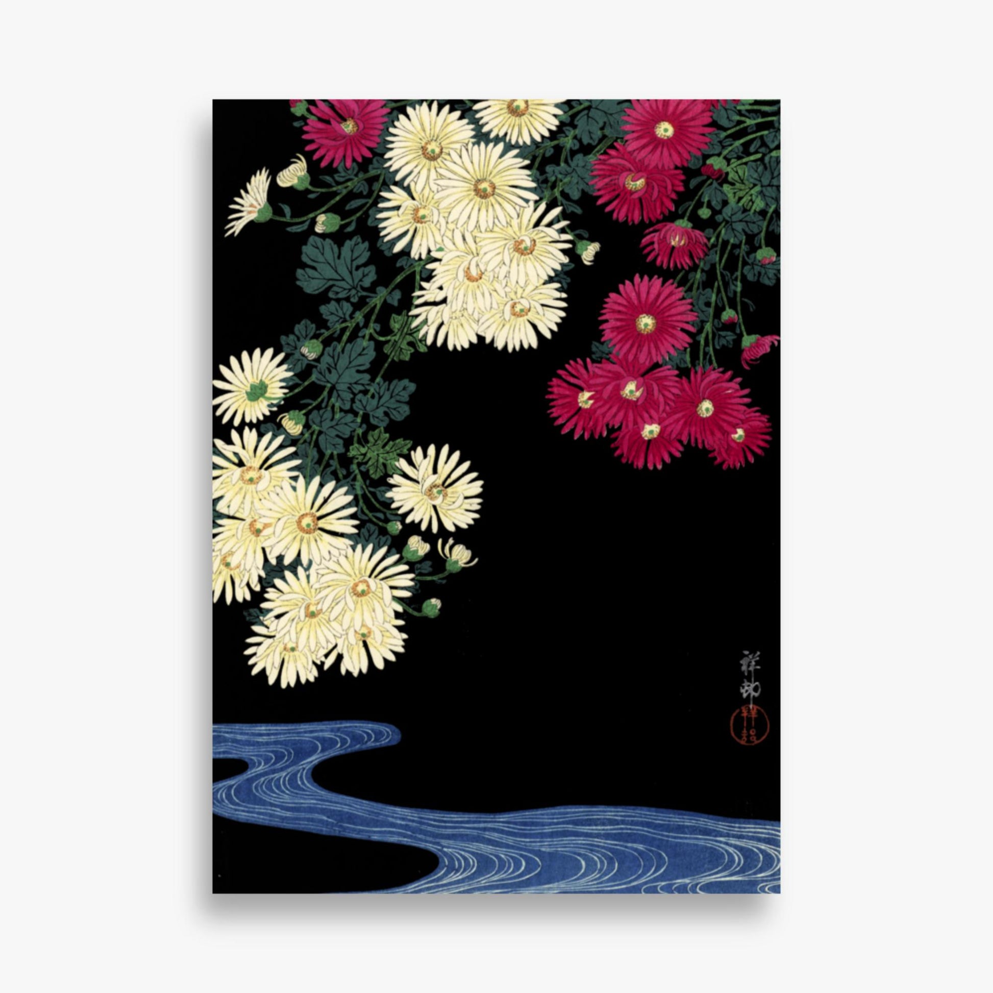 Ohara Koson - Chrysanthemums 50x70 cm Poster