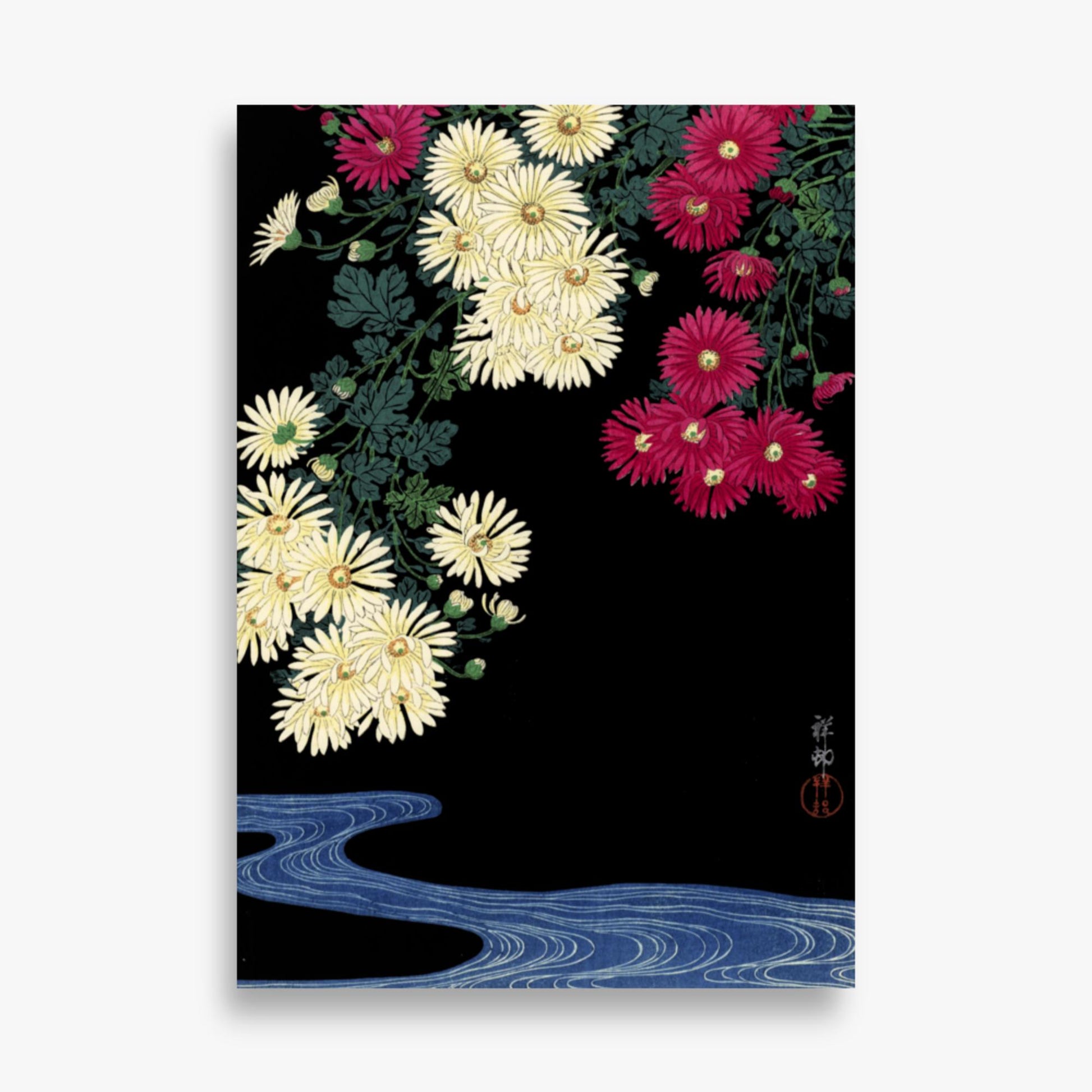 Ohara Koson - Chrysanthemums 70x100 cm Poster