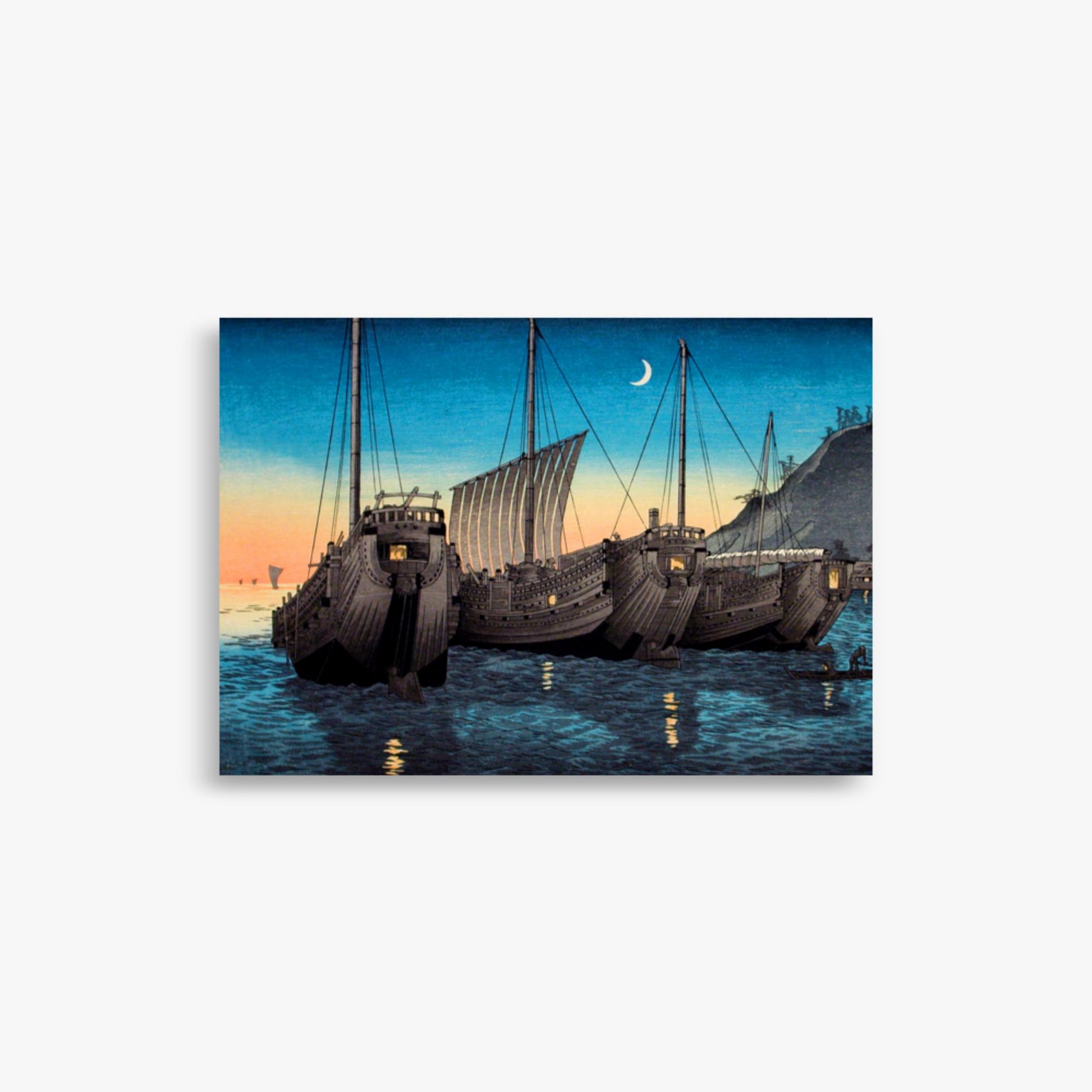 Takahashi Hiroaki (Shōtei) - Junks in Inatori Bay, Izu 21x30 cm Poster