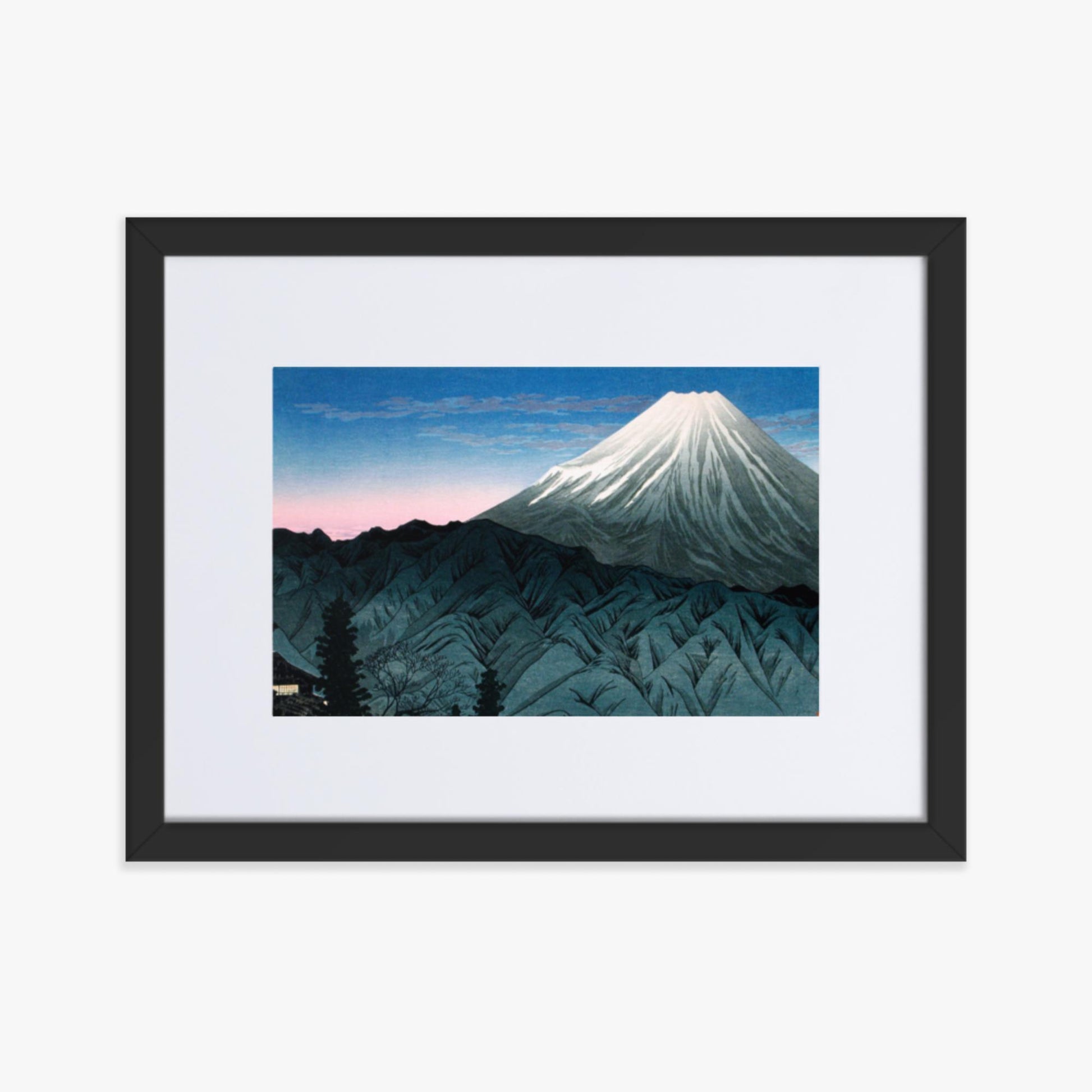 Takahashi Hiroaki (Shōtei) - Mount Fuji From Hakone 30x40 cm Poster With Black Frame