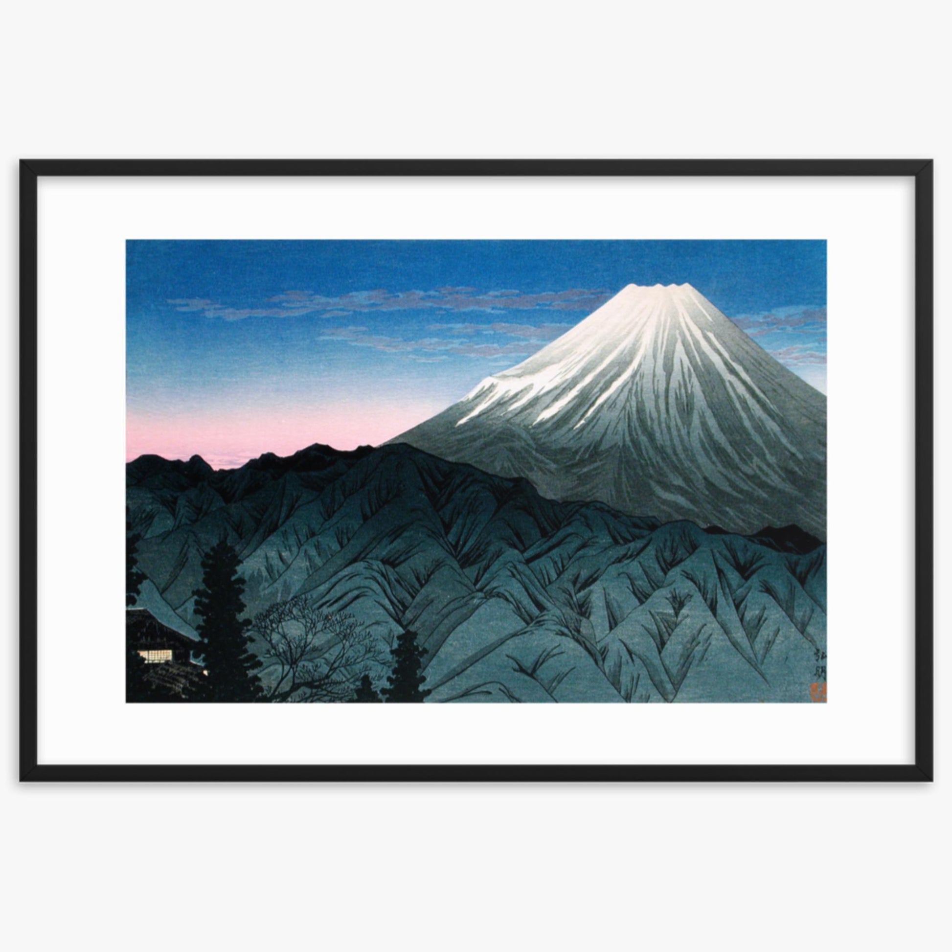 Takahashi Hiroaki (Shōtei) - Mount Fuji From Hakone 61x91 cm Poster With Black Frame