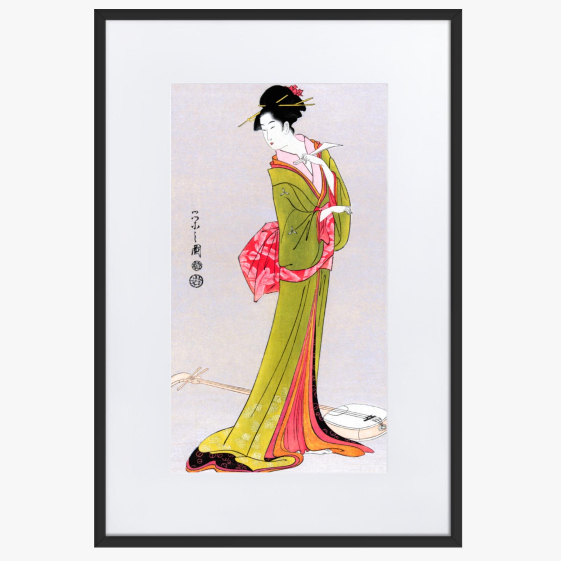 Eishi Hosoda - Itsutomi 61x91 cm Poster With Black Frame