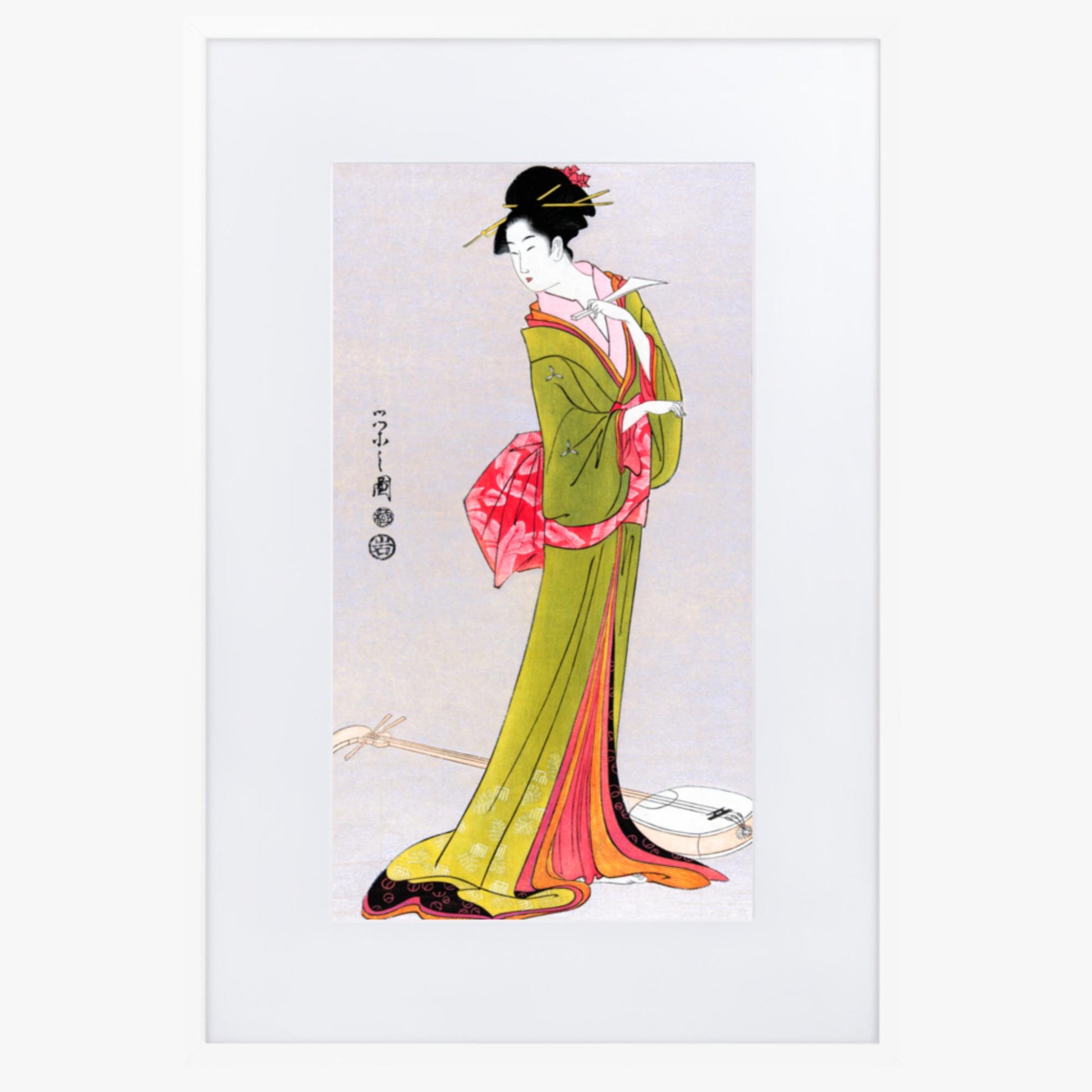 Eishi Hosoda - Itsutomi 61x91 cm Poster With White Frame