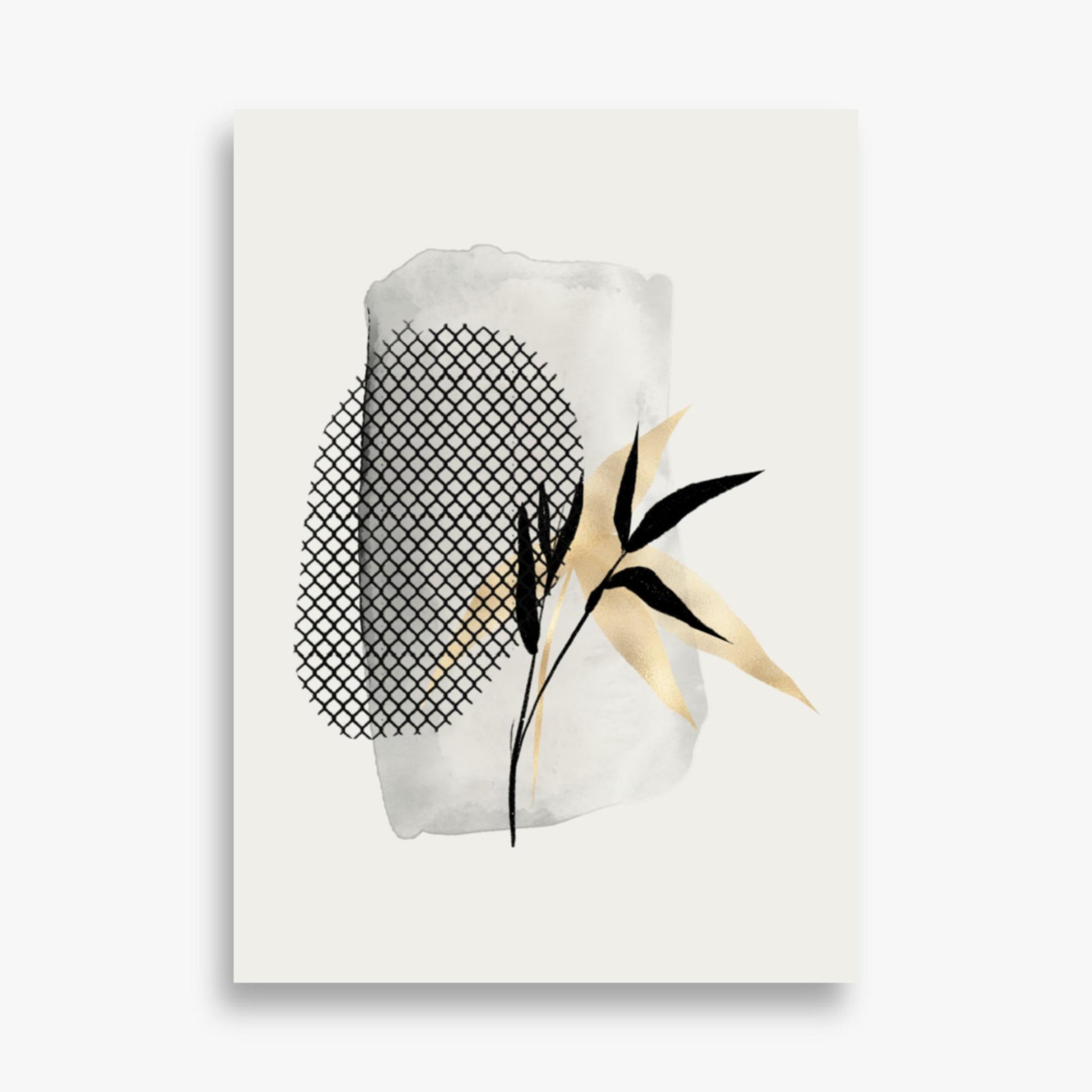 Modern illustration: Leaves 50x70 cm Poster