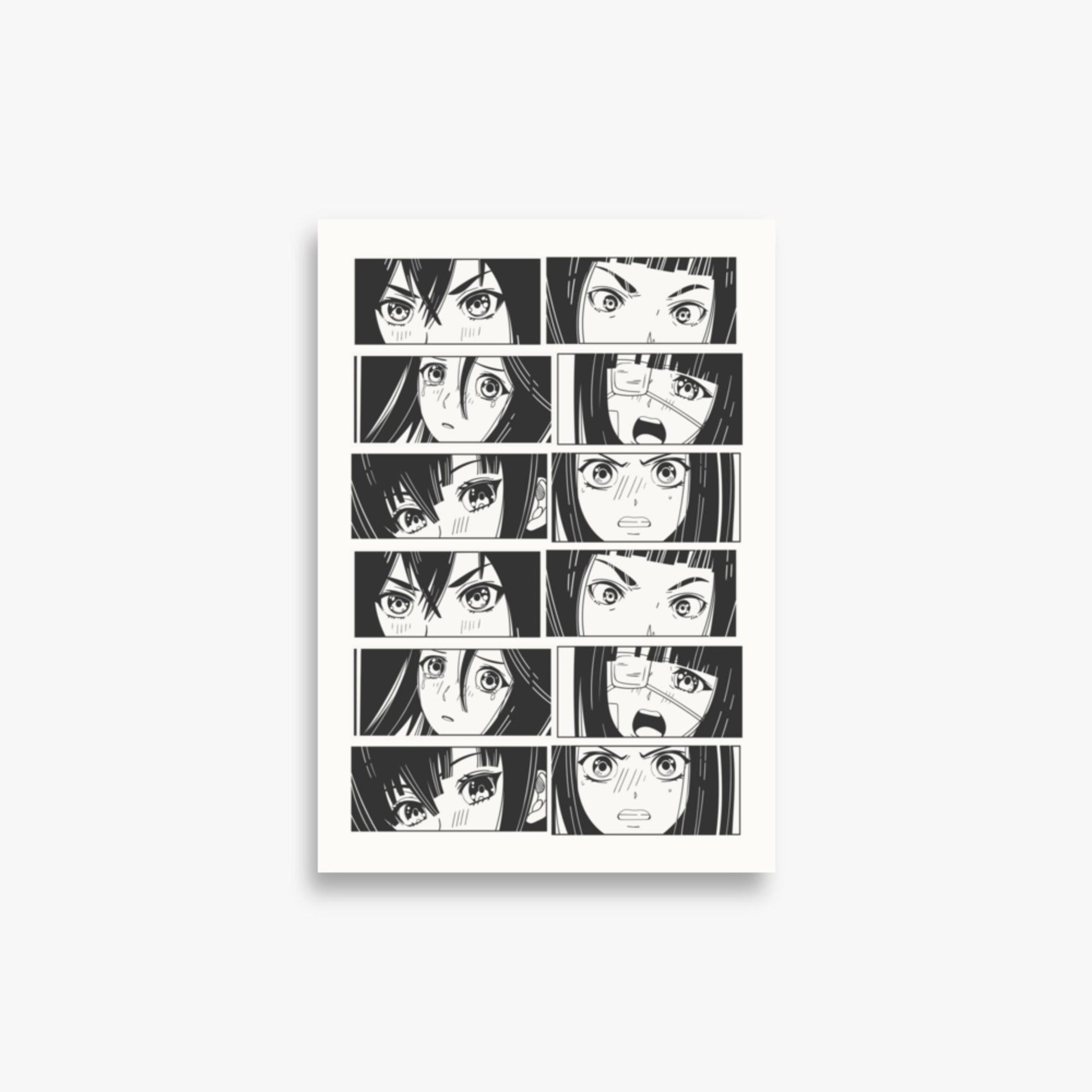 Modern illustration: Six Moods 21x30 cm Poster