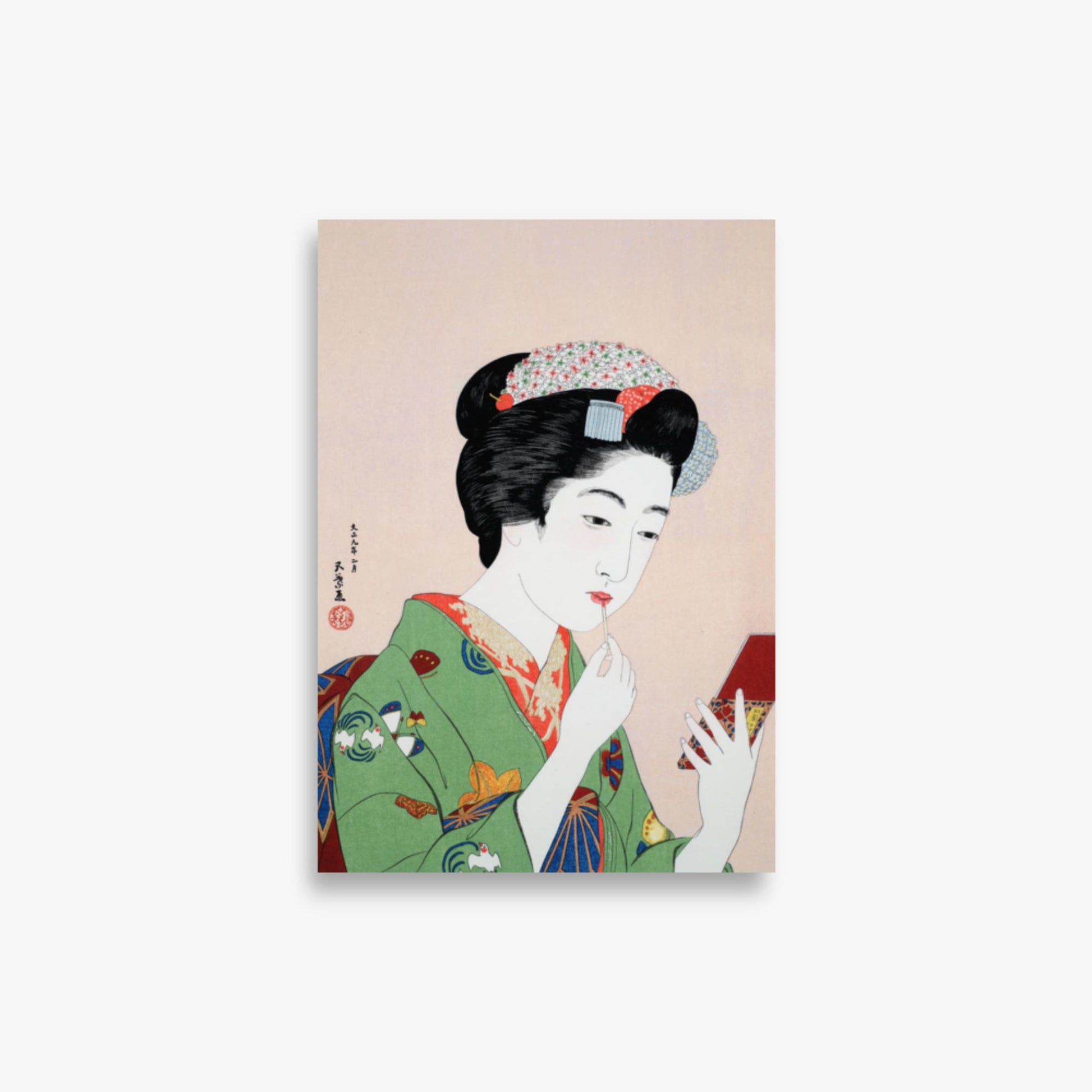 Goyō Hashiguchi - Woman Applying Rouge 21x30 cm Poster