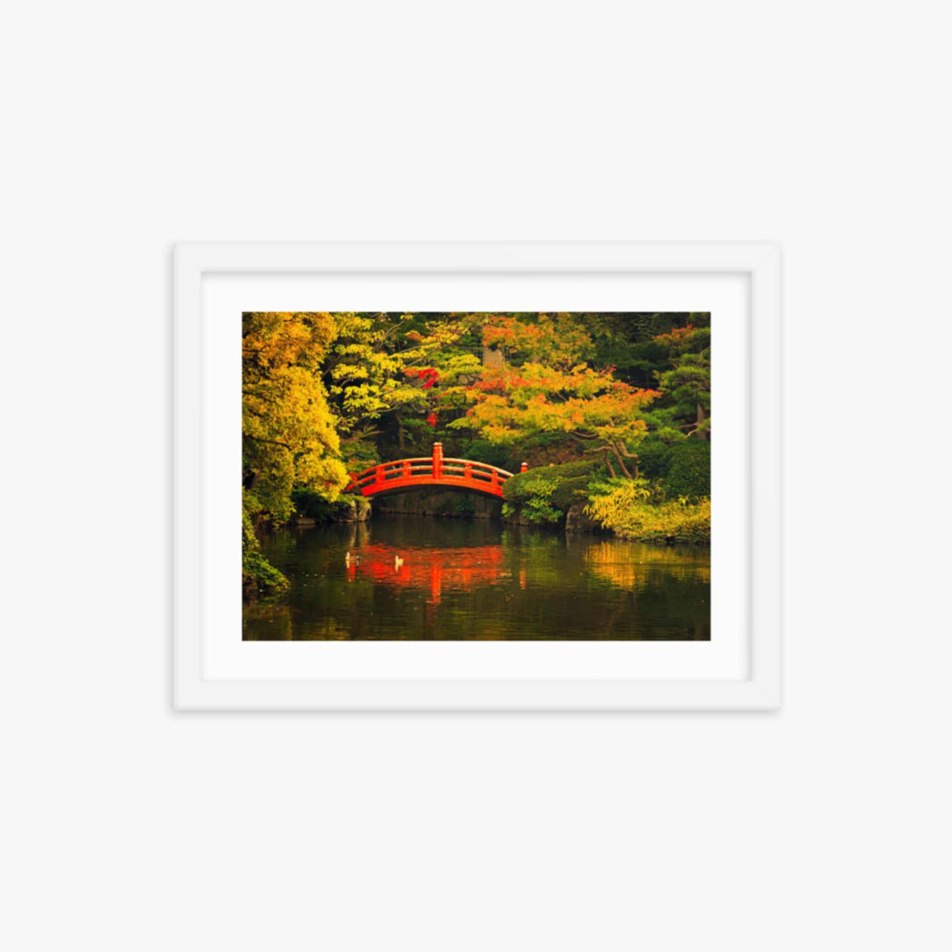 Public Park in Tokyo 12x16 in Poster With White Frame