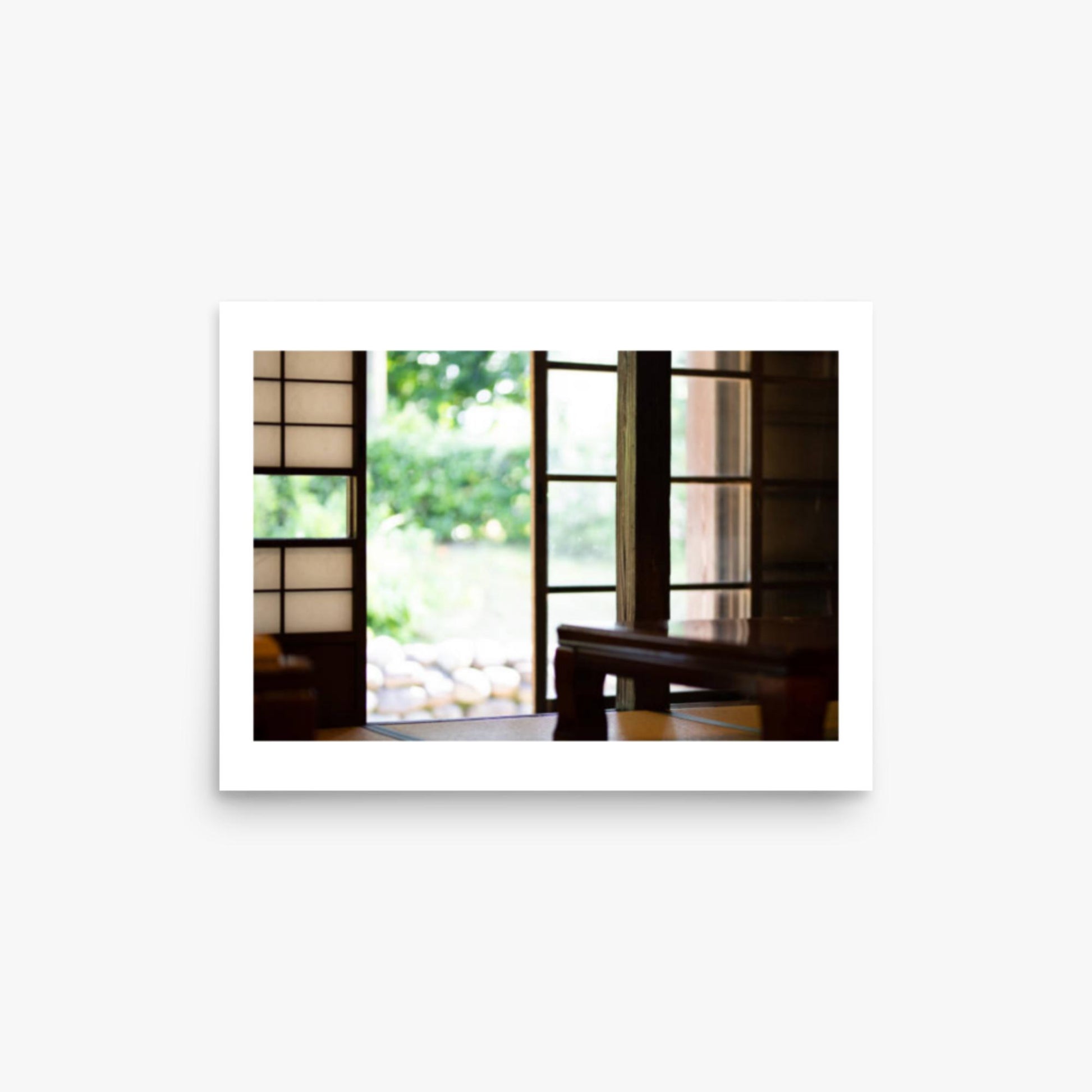 The edge and the garden seen from the Japanese room 12x16 in Poster